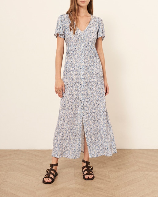 Imagen 0 de Vestido abierto de manga corta de mujer