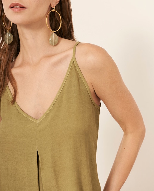 Imagen 0 de Top de crepé con tirantes finos