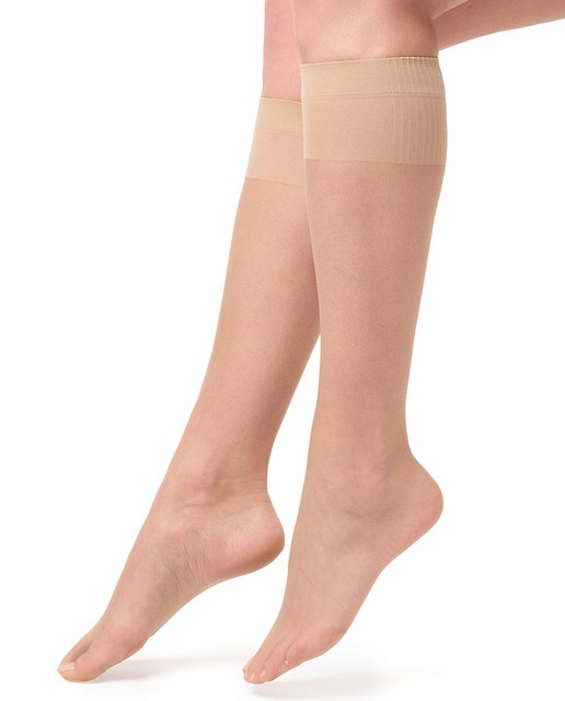 Imagen 0 de Pack de dos minimedias de 10 deniers con elástico antipresión