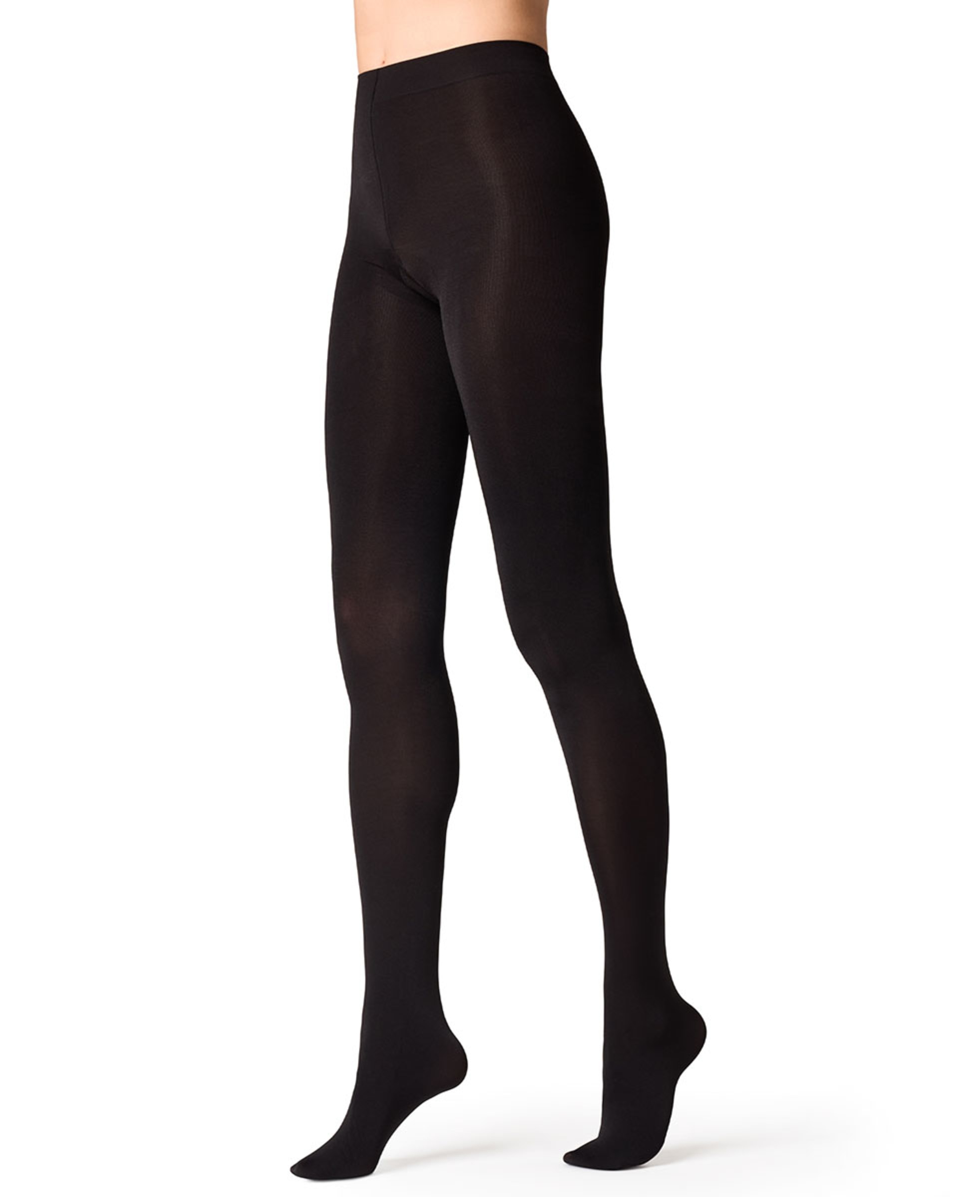 Collants super opacos de 100 deniers com brilho de mulher Filodoro pretos Preto-1