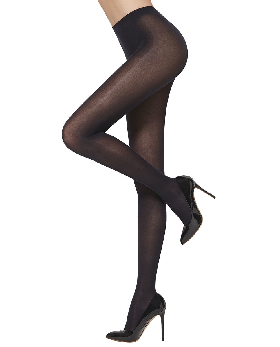Collants semitransparentes de microfibra de 30 deniers de mulher Filodoro Preto-1