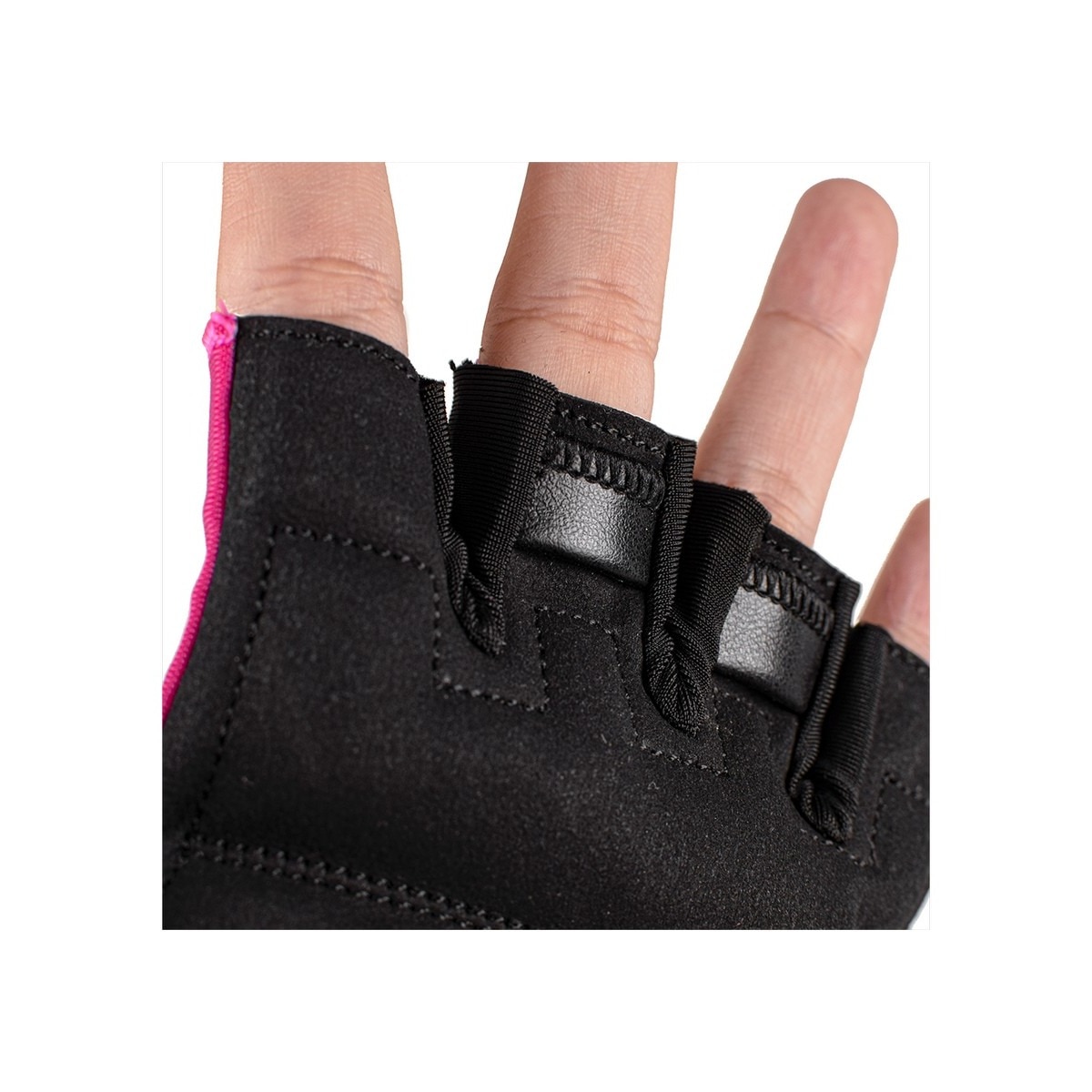 Luvas Fitness - Preto e Rosa 3