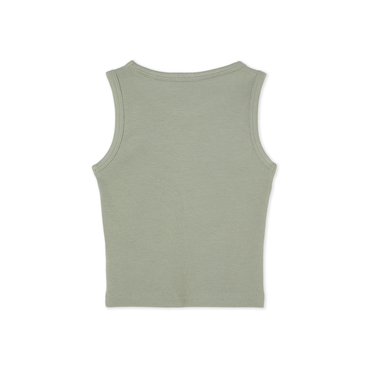 Camiseta sin mangas niña Verde claro-2