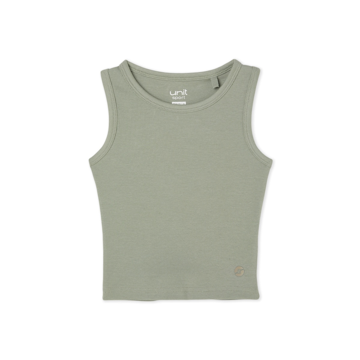 Camiseta sin mangas niña Verde claro-1