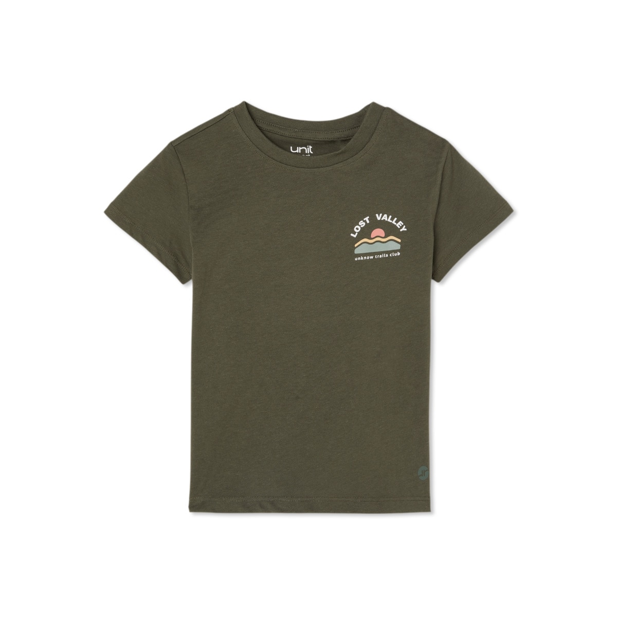 Camiseta manga corta niño Verde-1