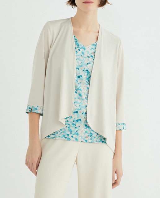 Imagen 0 de Falso conjunto de mujer liso-est. manga 3/4