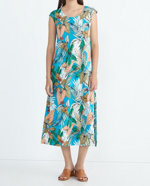 Imagen 0 de Vestido estampado sin mangas