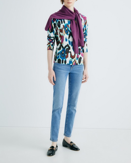 Imagen 0 de Jersey de mujer estampado manga larga