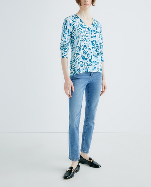 Imagen 0 de Jersey de mujer estampado manga larga