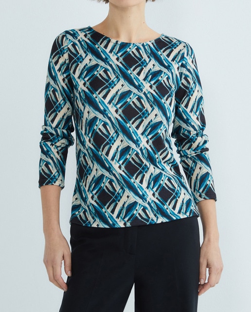 Imagen 0 de Camiseta de mujer estampada manga larga