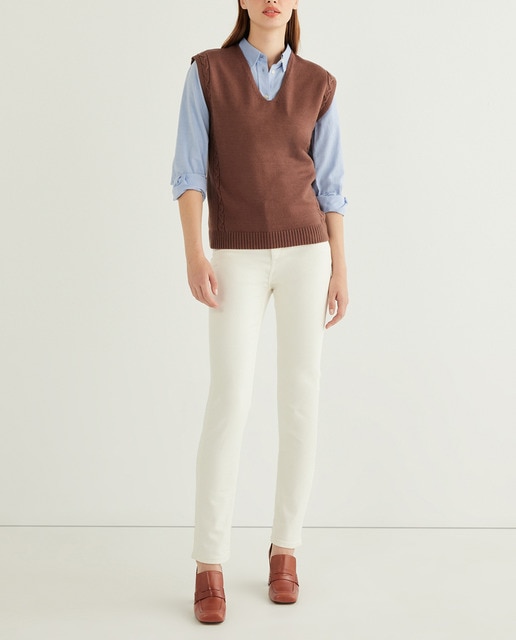 Imagen 0 de Chaleco de mujer sin mangas liso