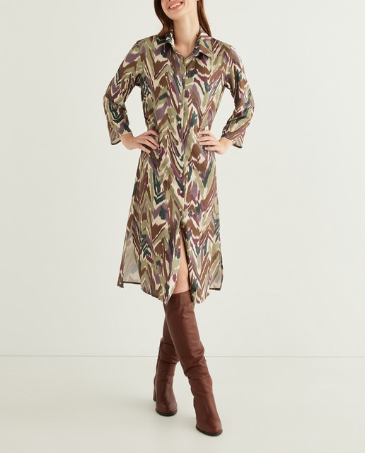 Imagen 0 de Vestido manga codo estampado