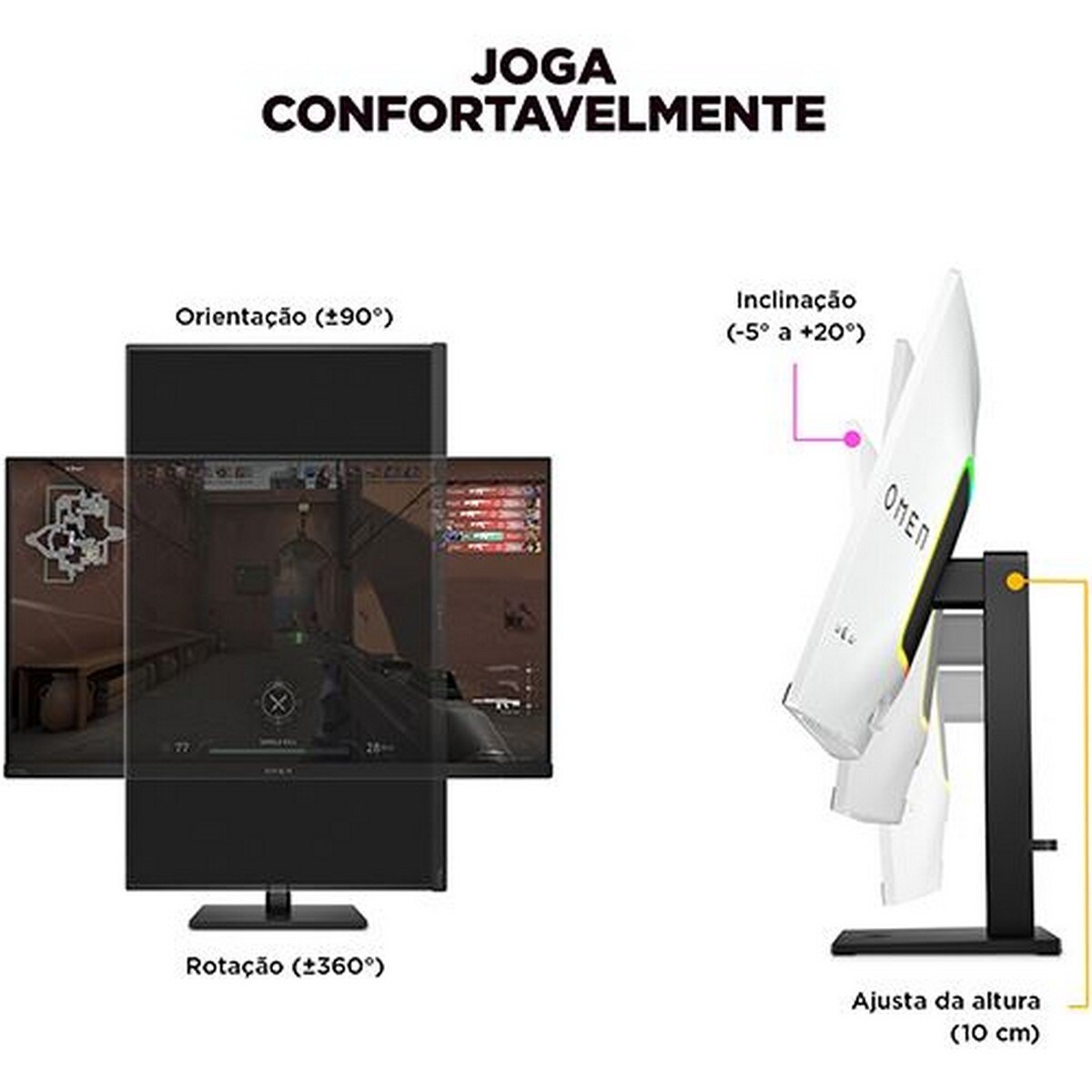 Monitor Gaming HP Omen Transcend 31.5", 4K - Preto 8