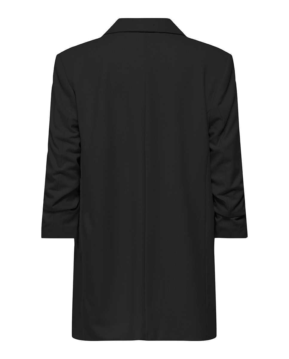 Blazer Básico Comprido Preto-6