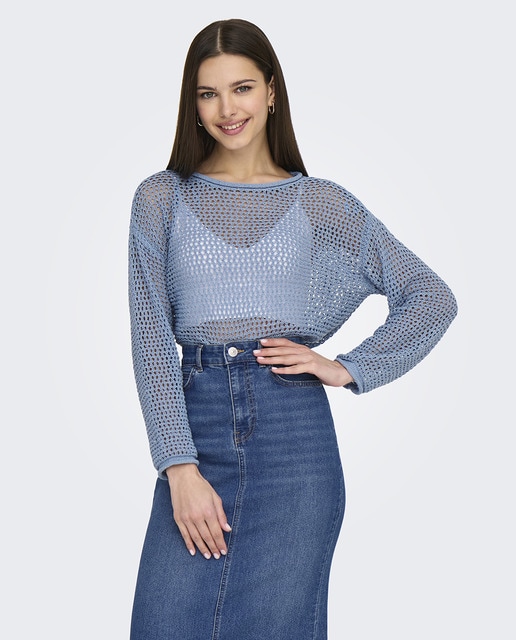Imagem 0 de Camisola de Malha Rendilhada