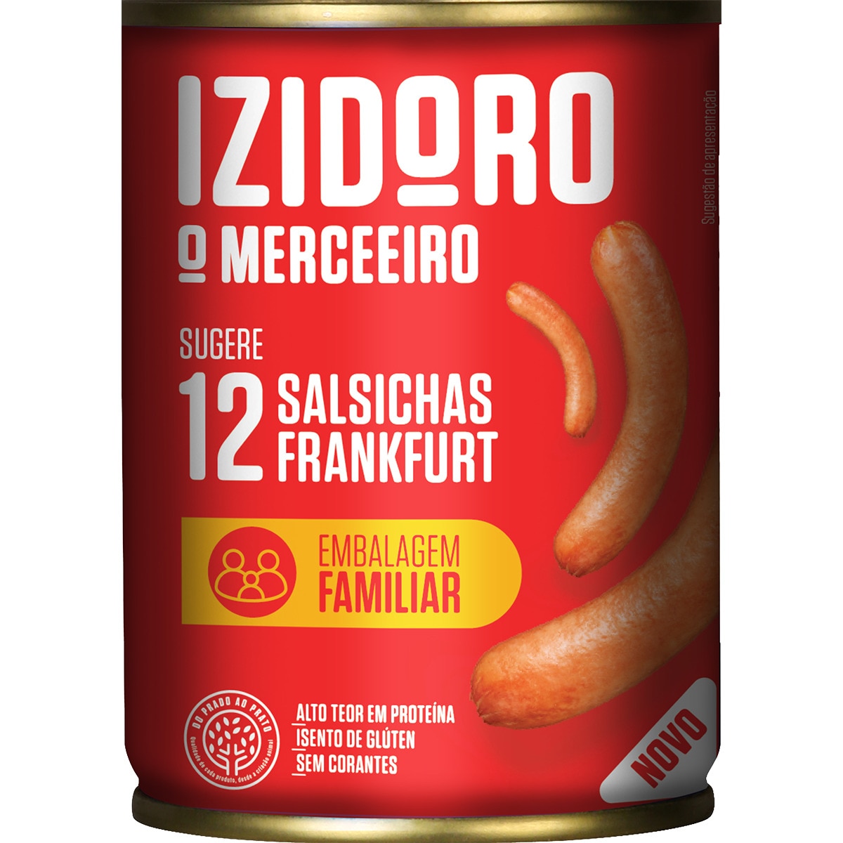 Salsichas Frankfurt 12 unidades lata 240 g