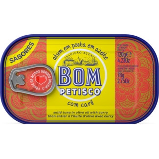 Atum com Caril lata 120 g - Bom Petisco
