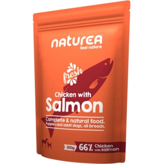 Alimento Húmido para Cão Frango e Salmão embalagem 300 g - Naturea
