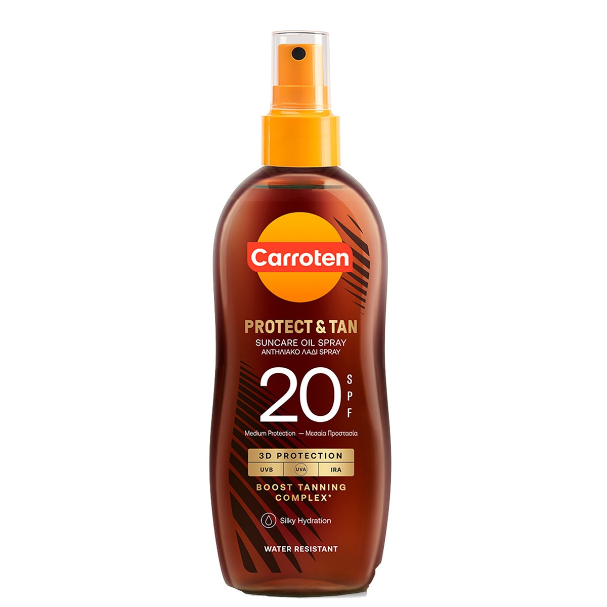 Óleo Spray Protect & Tan SPF20 embalagem 150 ml