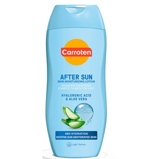 Loção After Sun Aloe Vera e Ácido Hialurónico embalagem 200 ml - Carroten