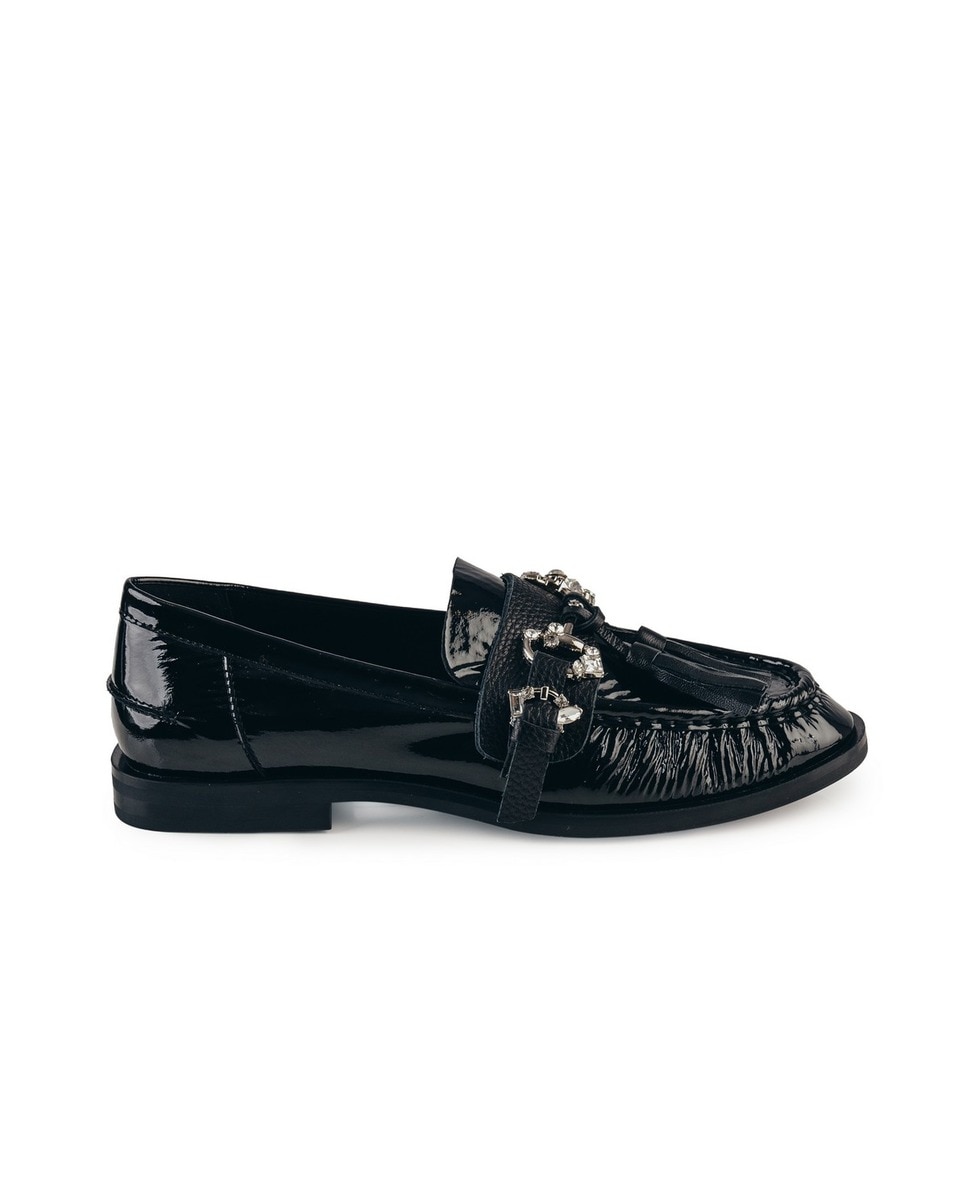 Sapato Mocasin V1792 Preto Preto-1