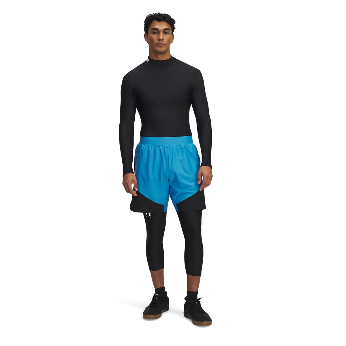 Calções de Homem UA Vanish Elite Hybrid Short Azul-4