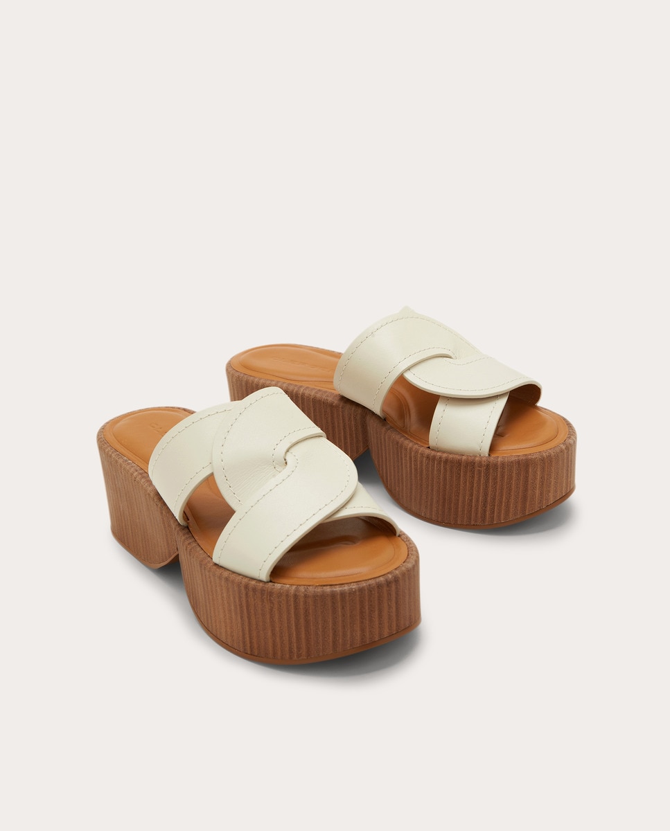 Sandalias de tacón Fodie de piel Blanco-2