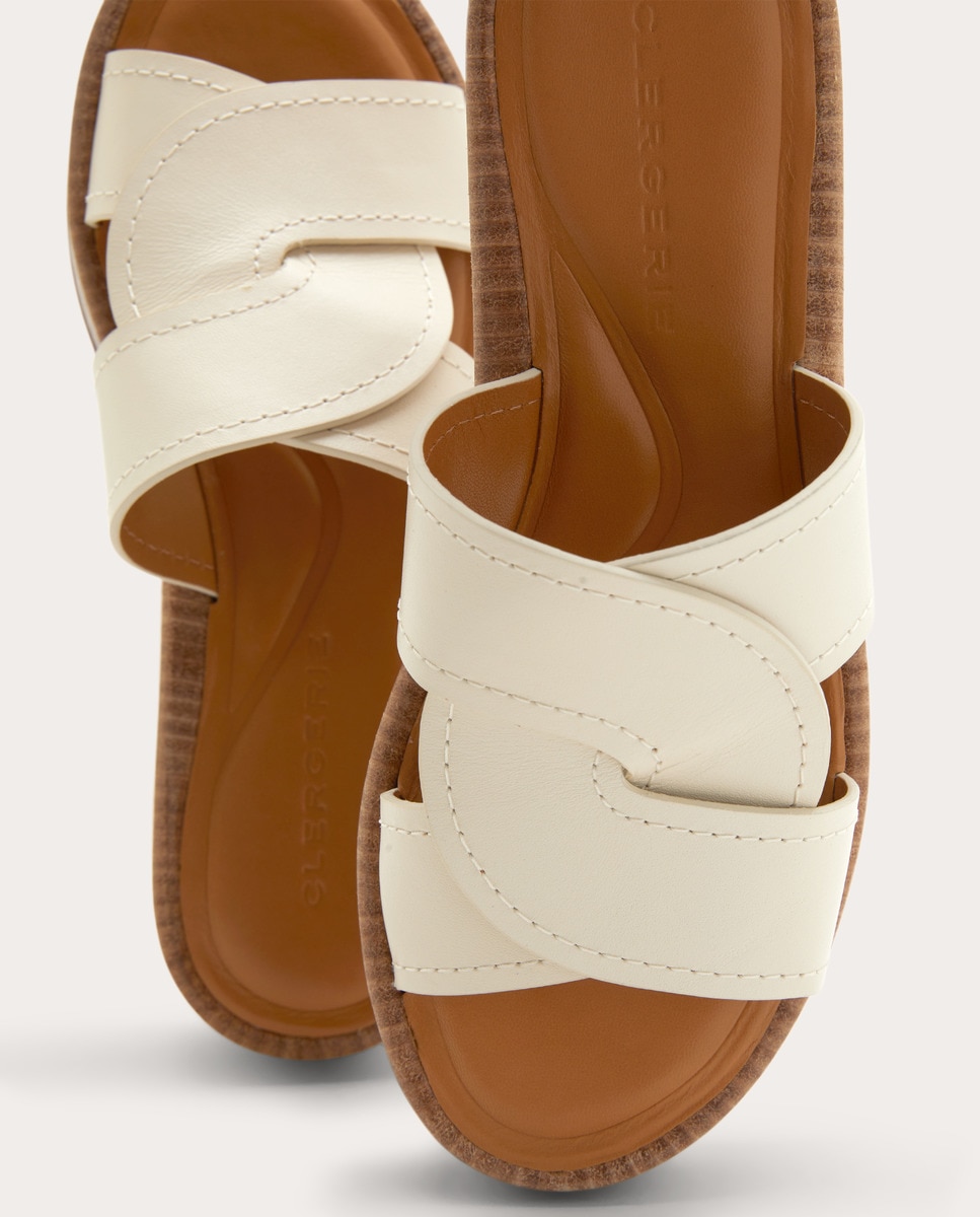 Sandalias de tacón Fodie de piel Blanco-5
