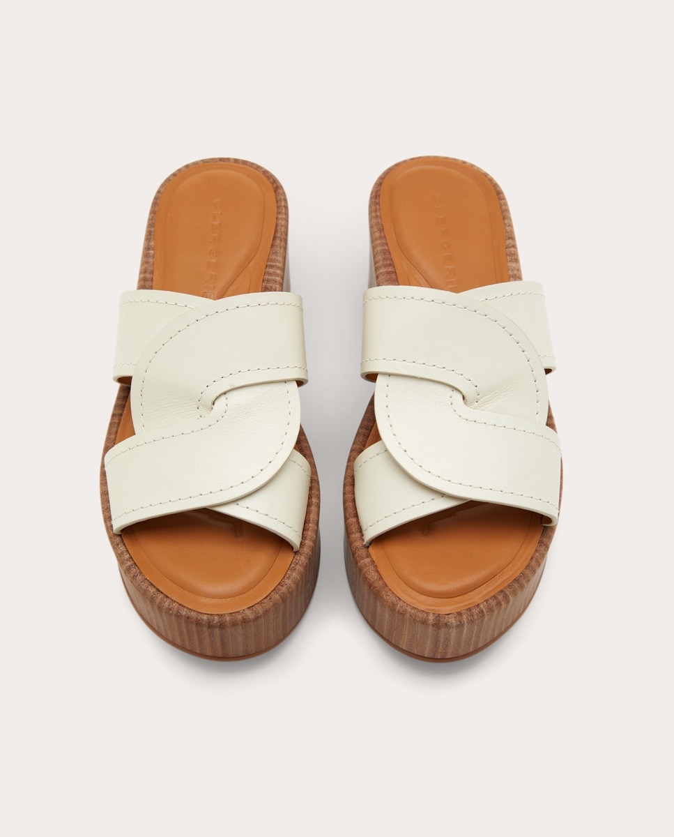 Sandalias de tacón Fodie de piel Blanco-4