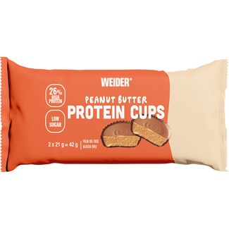 tartaletas proteicas de mantequilla de cacahuete bajas en azúcar envase 42 g - Weider