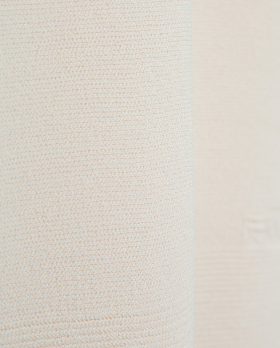 Camisola de malha fina com manga morcego Cru-5