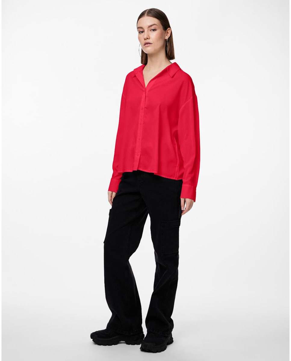 Camisa básica Vermelho-7