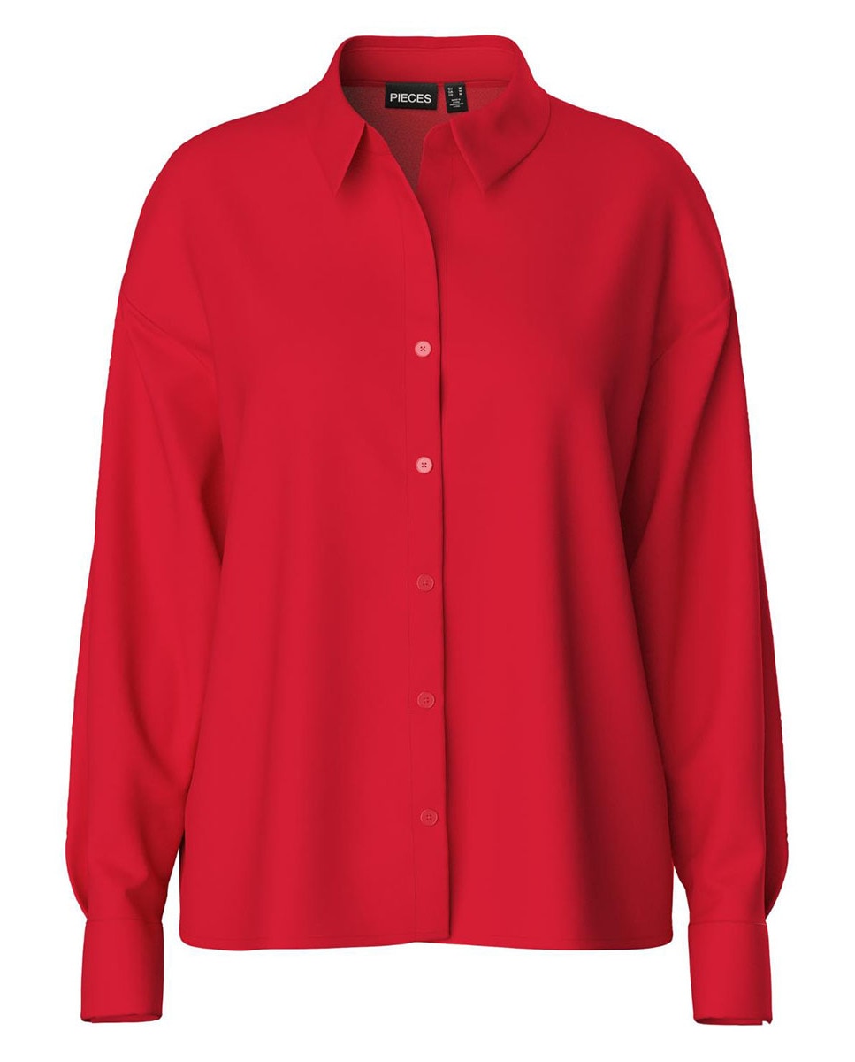 Camisa básica Vermelho-5