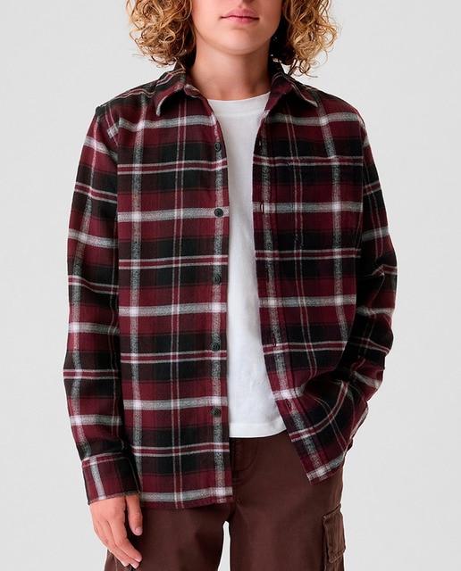 Imagen 0 de Camisa de franela de algodón orgánico para niños