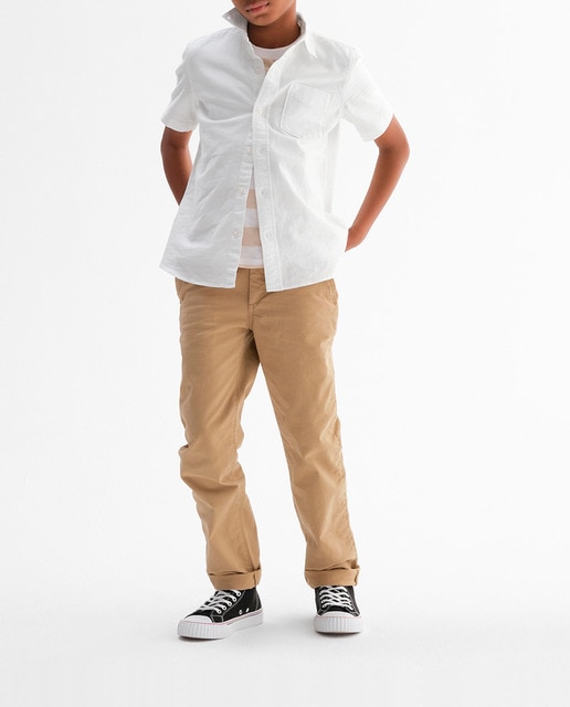 Imagen 0 de Pantalón plana chino con corte recto de niño
