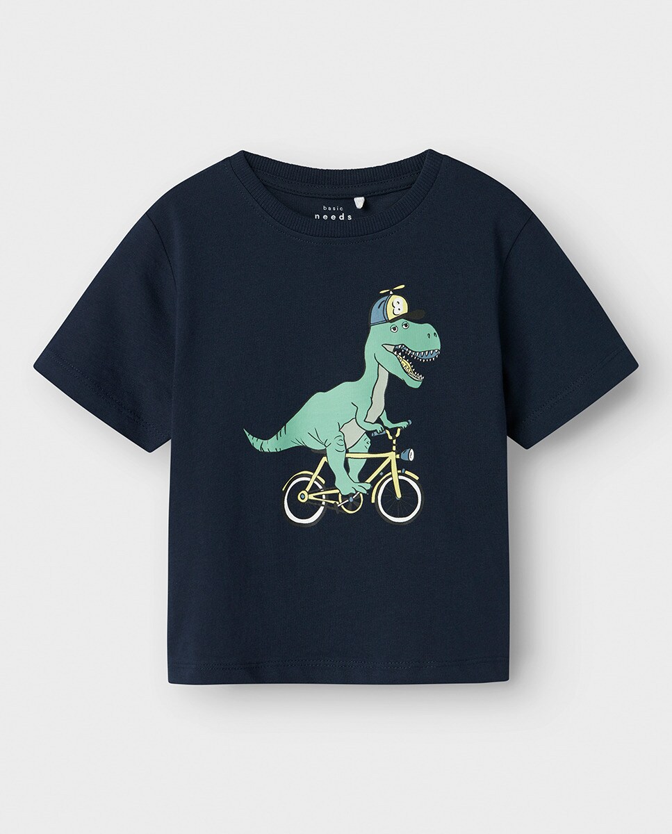 Camisetas Manga Larga Niño Camiseta De Manga Corta NAME IT Para Niño - 100%  Algodón Orgánico, Cuello Redondo Camiseta Manga Corta Algodón Orgánico, image size:967x1200