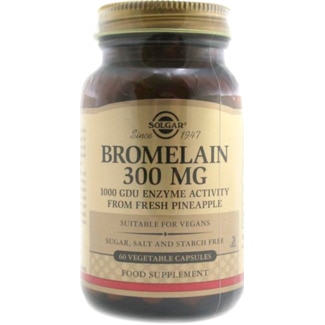 Bromelain 300mg embalagem 60 unidades - Solgar