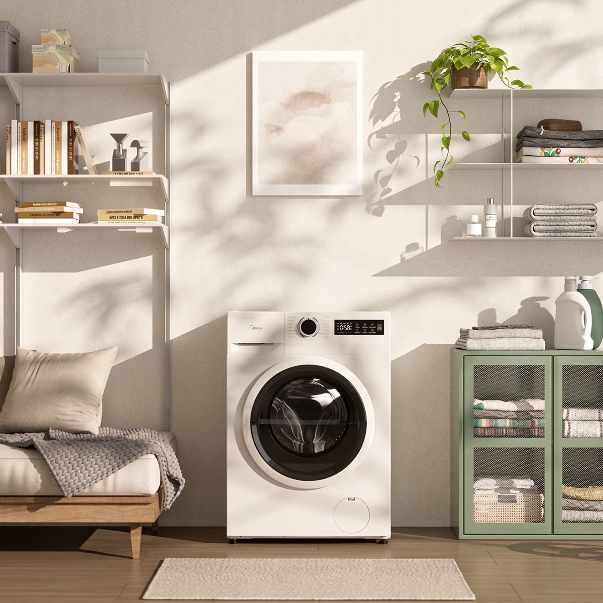 Máquina de Lavar Roupa Midea MF110W70BA10/W-ES Carga Frontal, Power Mix, de 7 Kg e 1400 rpm - Branco Branco-15