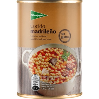 cocido madrileño sin gluten lata 425 g - El Corte Ingles