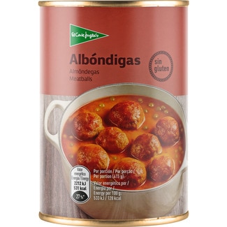 albóndigas sin gluten lata 415 g - El Corte Ingles