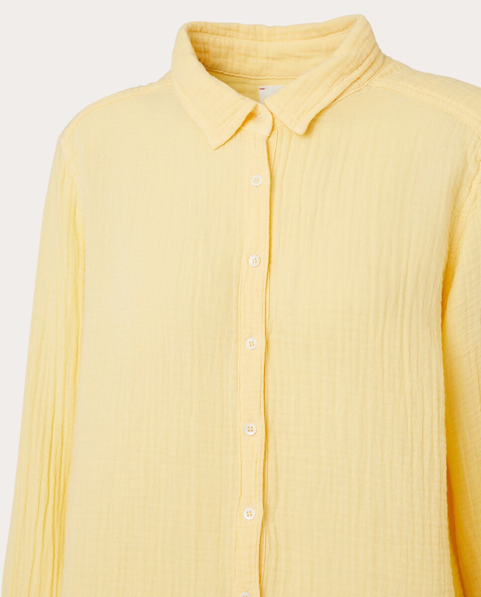 Camisa Scout de algodón Amarillo-3