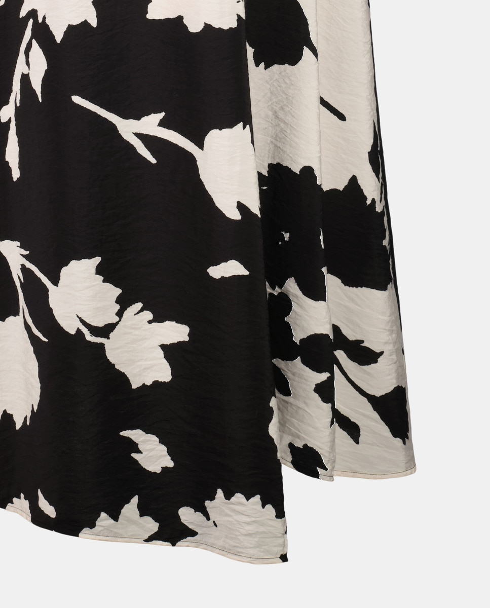 Vestido Midi sem Mangas Preto-6