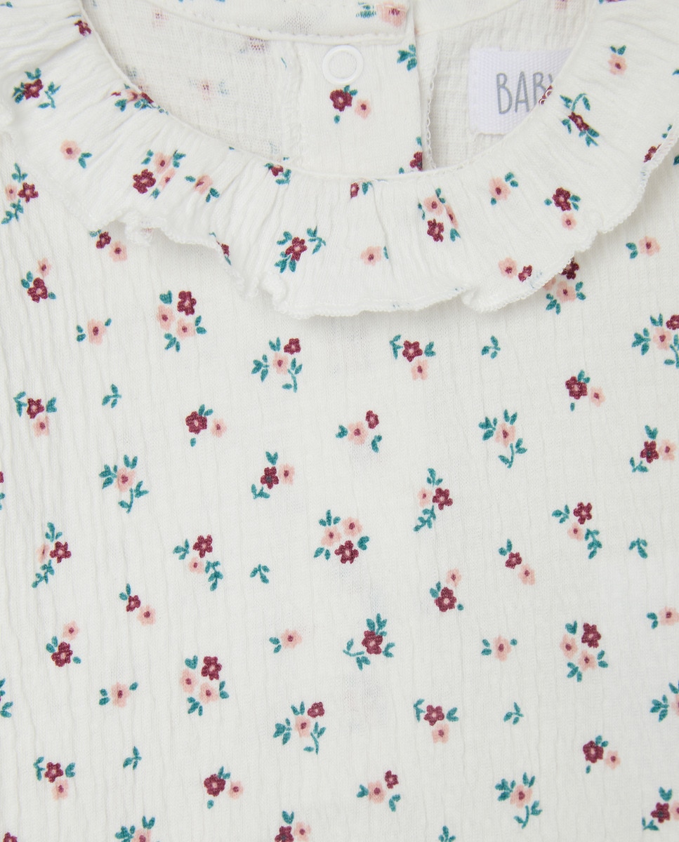 Body de Bebé com Manga Comprida, All Over Print e Gola com Folho Branco-3