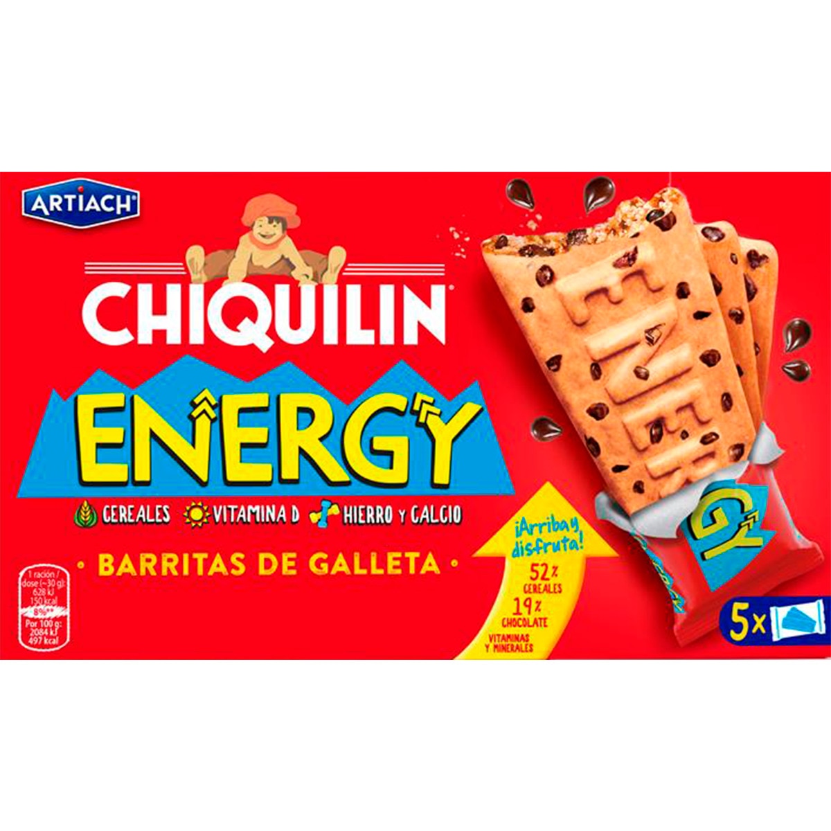 Bolachas Chiquilin Energy embalagem| 150 g