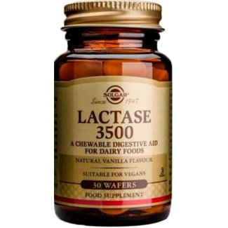 Lactase 3500 embalagem 30 comprimidos - Solgar