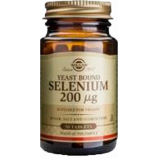 Selenium 200mg embalagem 50 comprimidos - Solgar