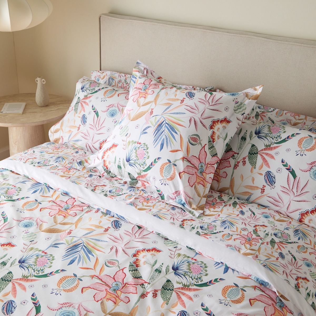 Conjunto de Capa de Edredão de Algodão Percal Zanzíbar Multicolor-7