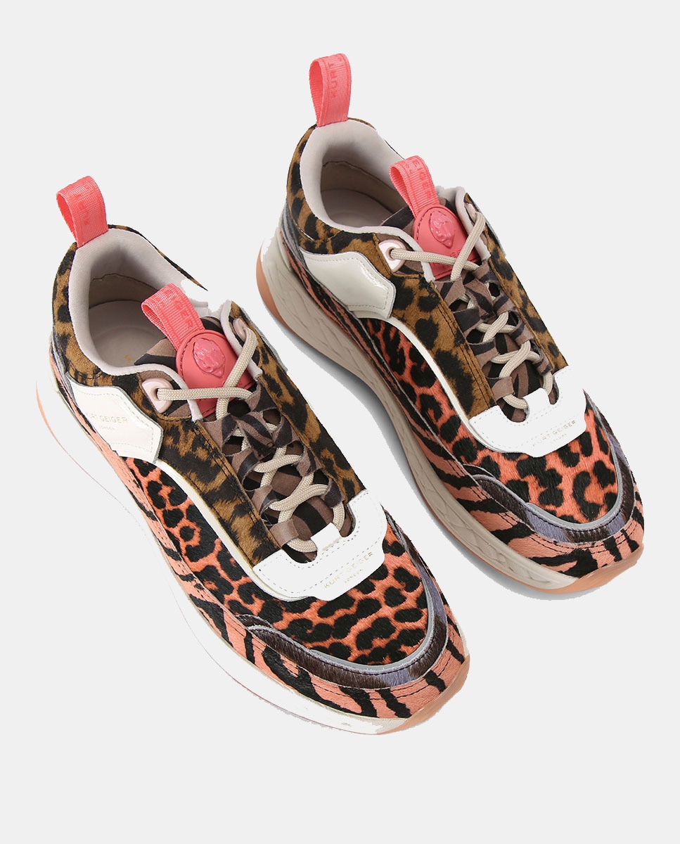 Sapatilhas com Animal Print de Zebra Colorido Multicolor-5