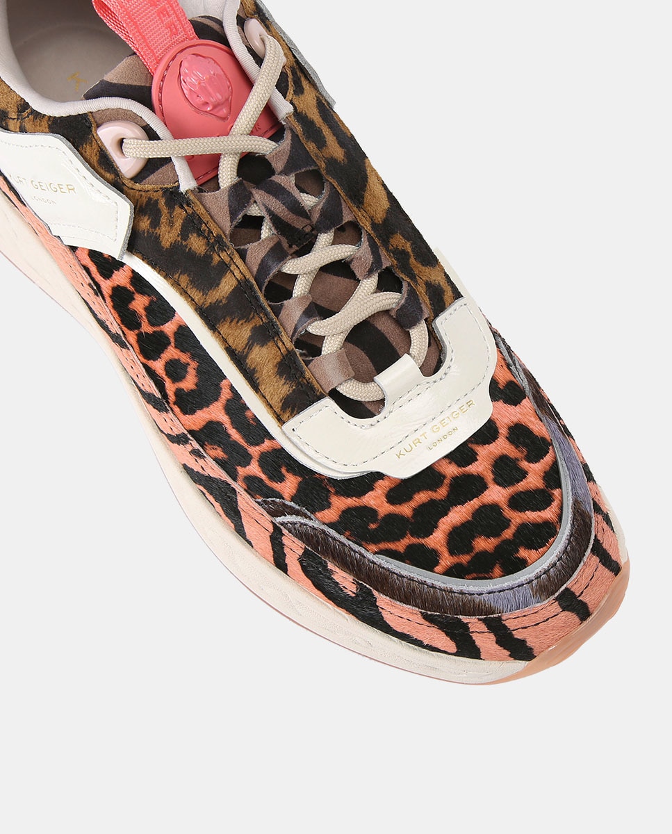 Sapatilhas com Animal Print de Zebra Colorido Multicolor-3