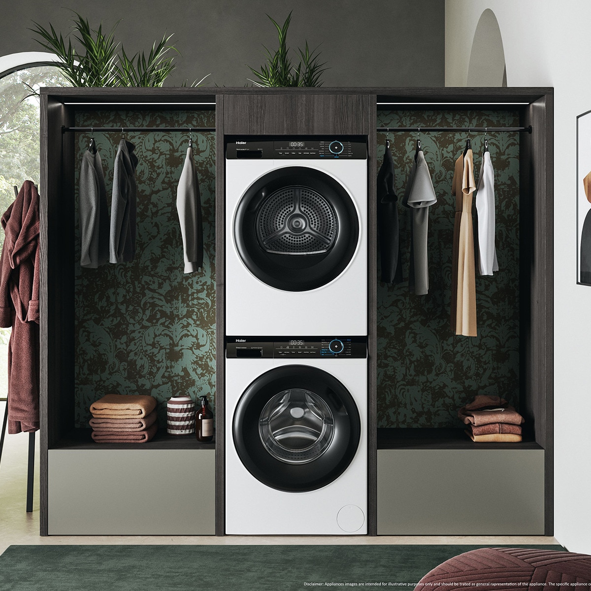 Secadora Haier 8 kg, condensación, Bomba Calor I-Pro Series 3 - HD80-A2939-S Blanco-7